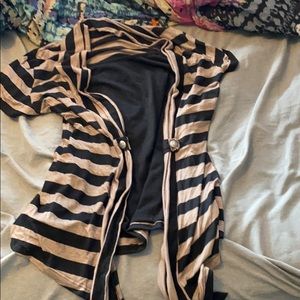 Cardigan with attached cami